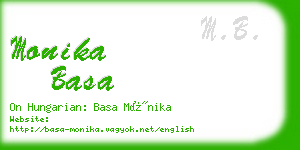 monika basa business card